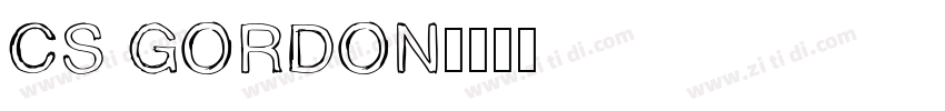 CS GORDON字体转换